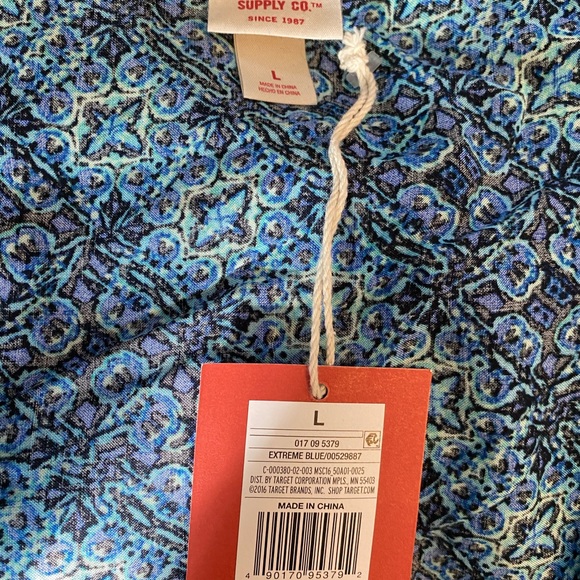 Colorful Blue Mossimo Supply Co. Romper - Picture 7 of 7